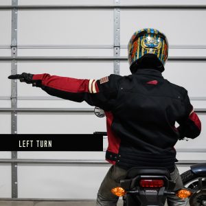left turn motorcycle hand signals