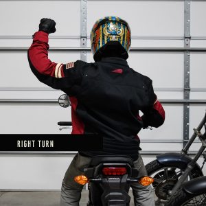 right turn motorcycle hand signals